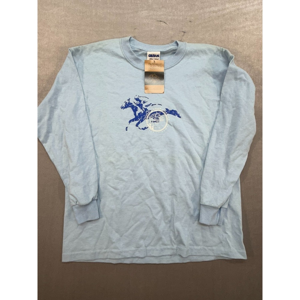 New Youth Breeders Cup Churchill Downs Long Sleeve shirt BLue Girls MED